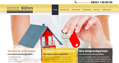 Desktop Screenshot of hausverwaltung-boehm.com